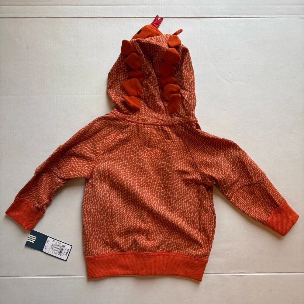 Oshkosh Kids lizard Hoodie zip up‎ nwt sz 2t